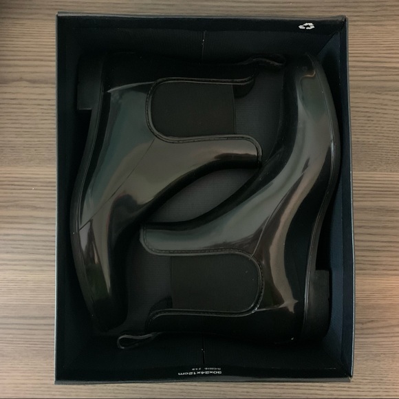 Naturalizer Black Ankle Rain Boots - Picture 10 of 12